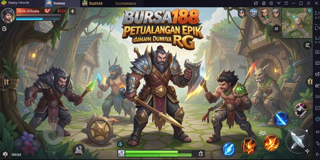 Tampilan gameplay BURSA188 dengan aksi seru dan karakter menawan.