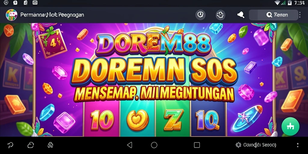 Tampilan gameplay DOREMI88 yang penuh warna dan menarik.