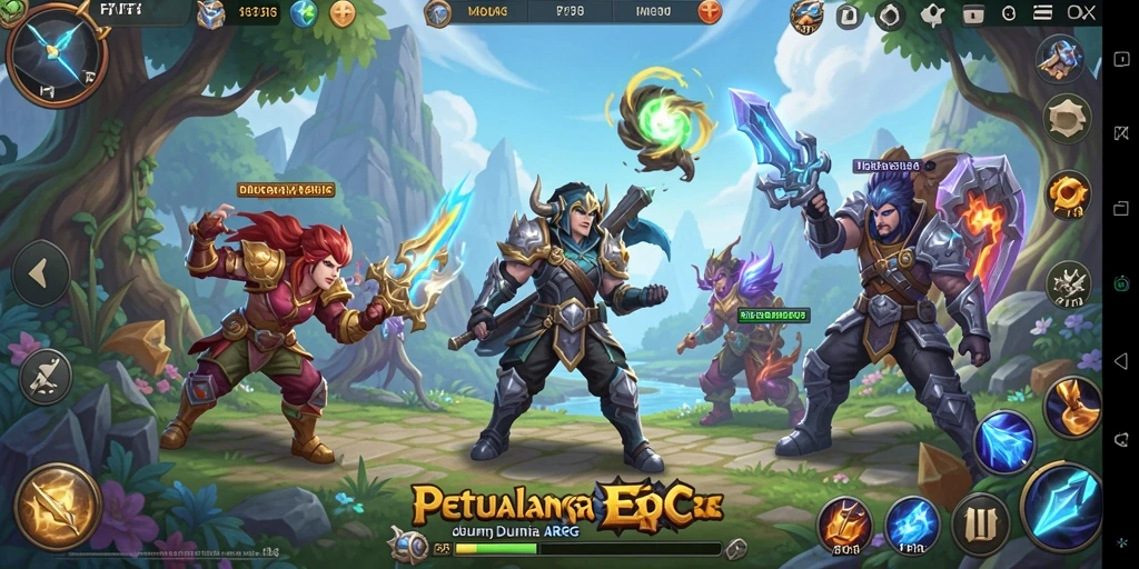 Tampilan gameplay F7F7 yang penuh aksi dan petualangan seru.