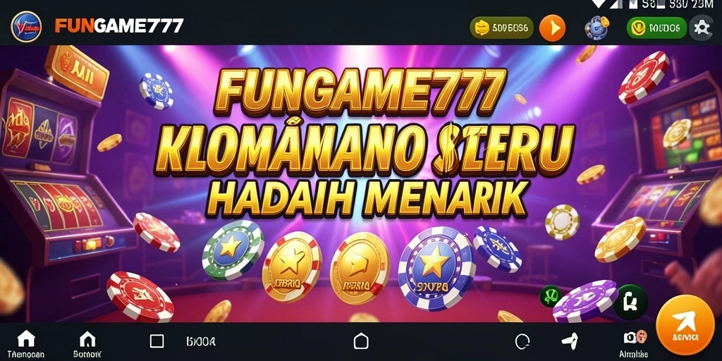 Tampilan menarik dari gameplay FUNGAME777 di aplikasi Kasino.