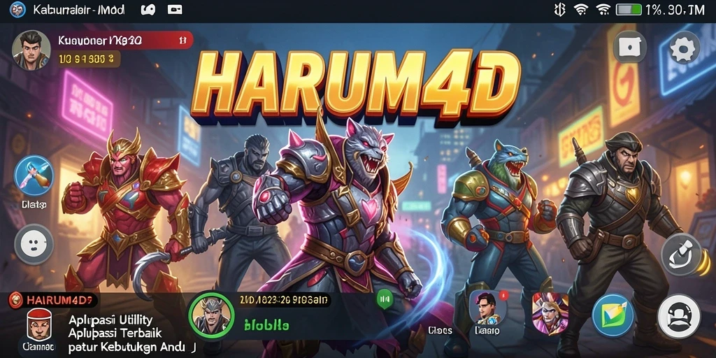 Tampilan aplikasi HARUM4D yang intuitif dan berguna.