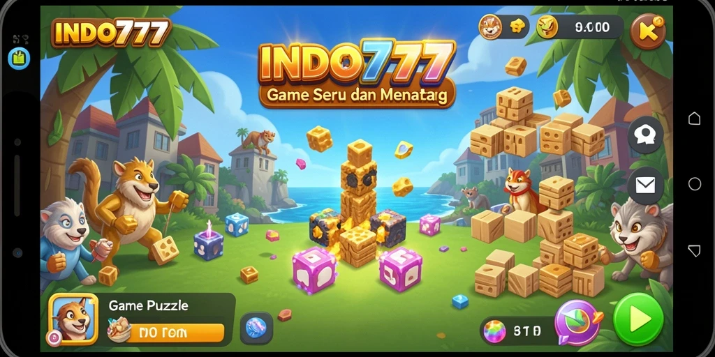 Tampilan gameplay seru dari INDO777 yang menantang pemain.