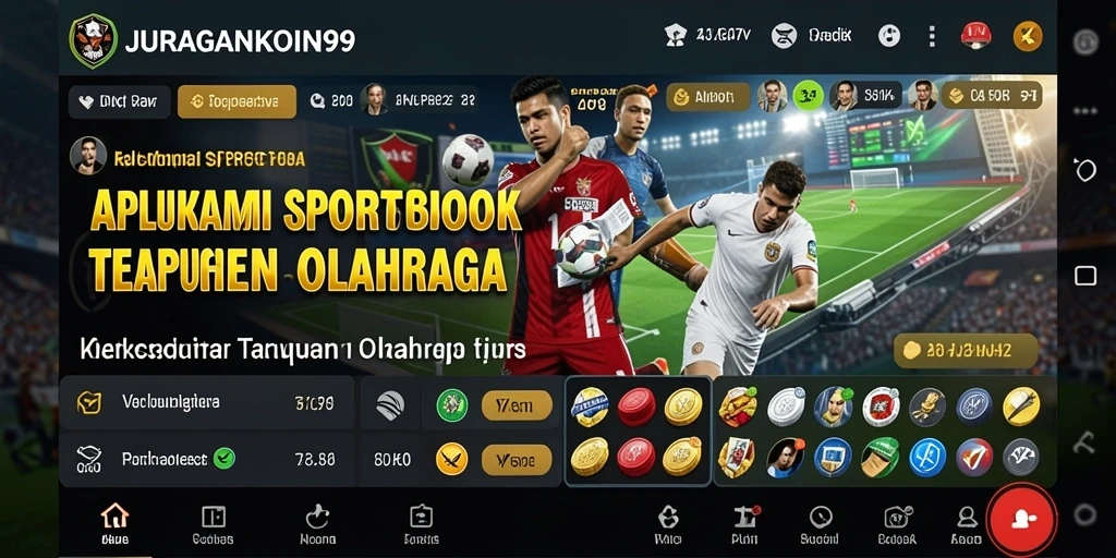 Tampilan gameplay Sportsbook JURAGANKOIN99 dengan berbagai pilihan taruhan.