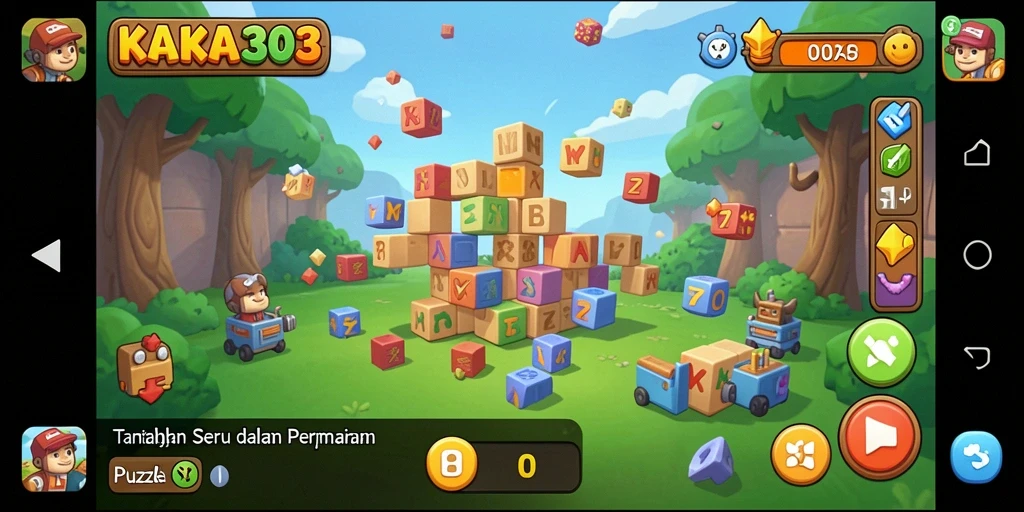 Screenshot gameplay KAKA303 menampilkan serunya bermain Puzzle.