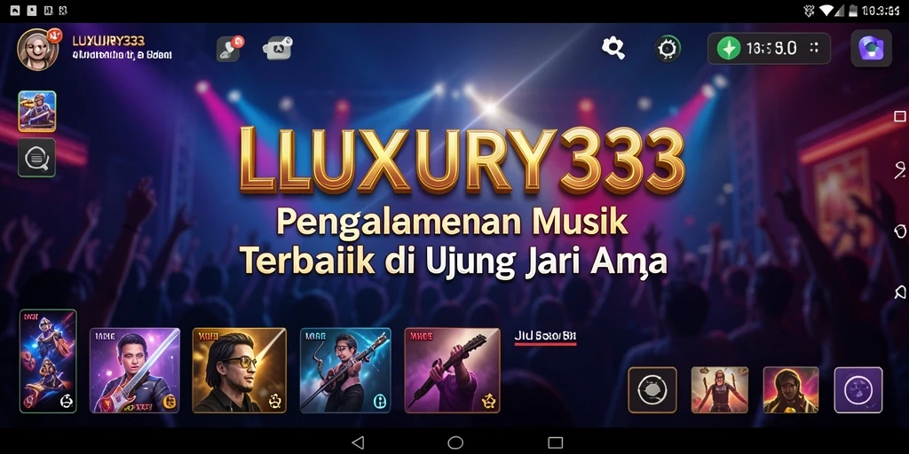 Tampilan menarik dari gameplay LUXURY333 dengan fitur musik interaktif.