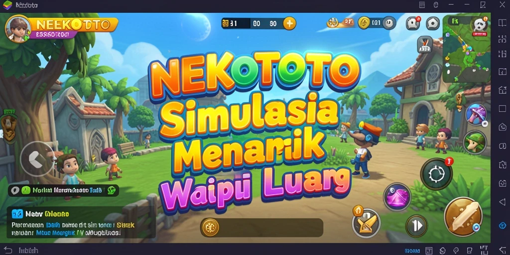 Screenshot NEKOTOTO menampilkan karakter dalam gameplay yang seru dan interaktif.