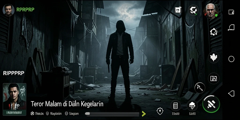 Screenshot gameplay <strong>RPRPRP</strong> menampilkan momen mencekam saat menjalani eksplorasi.