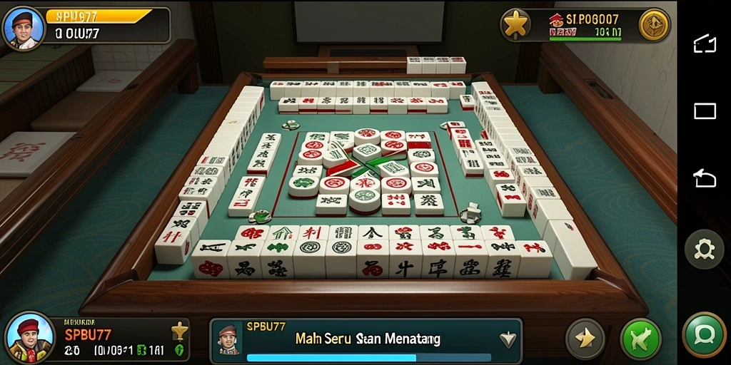 Gameplay menarik dari SPBU77 dengan grafis Mahjong yang menawan.