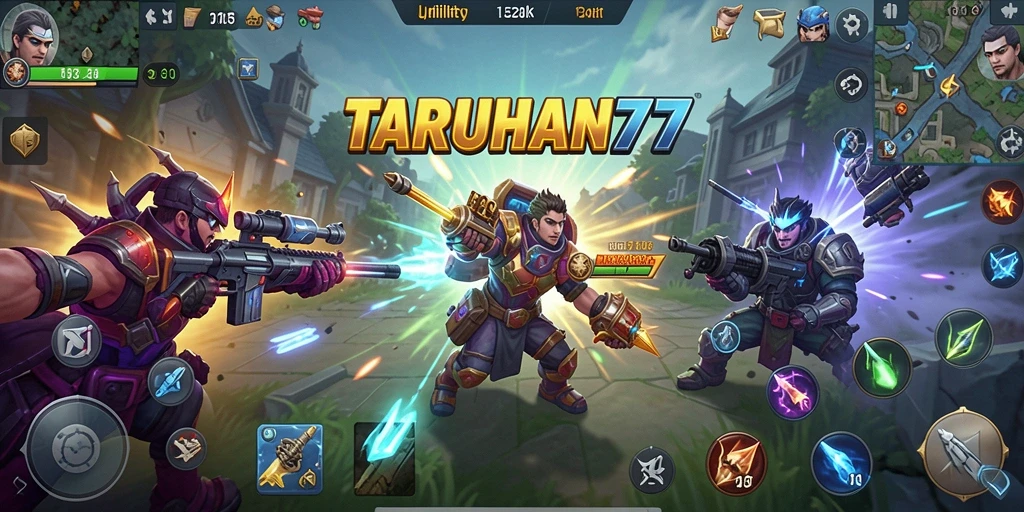 Tampilan layar utama TARUHAN77 yang simpel dan intuitif.